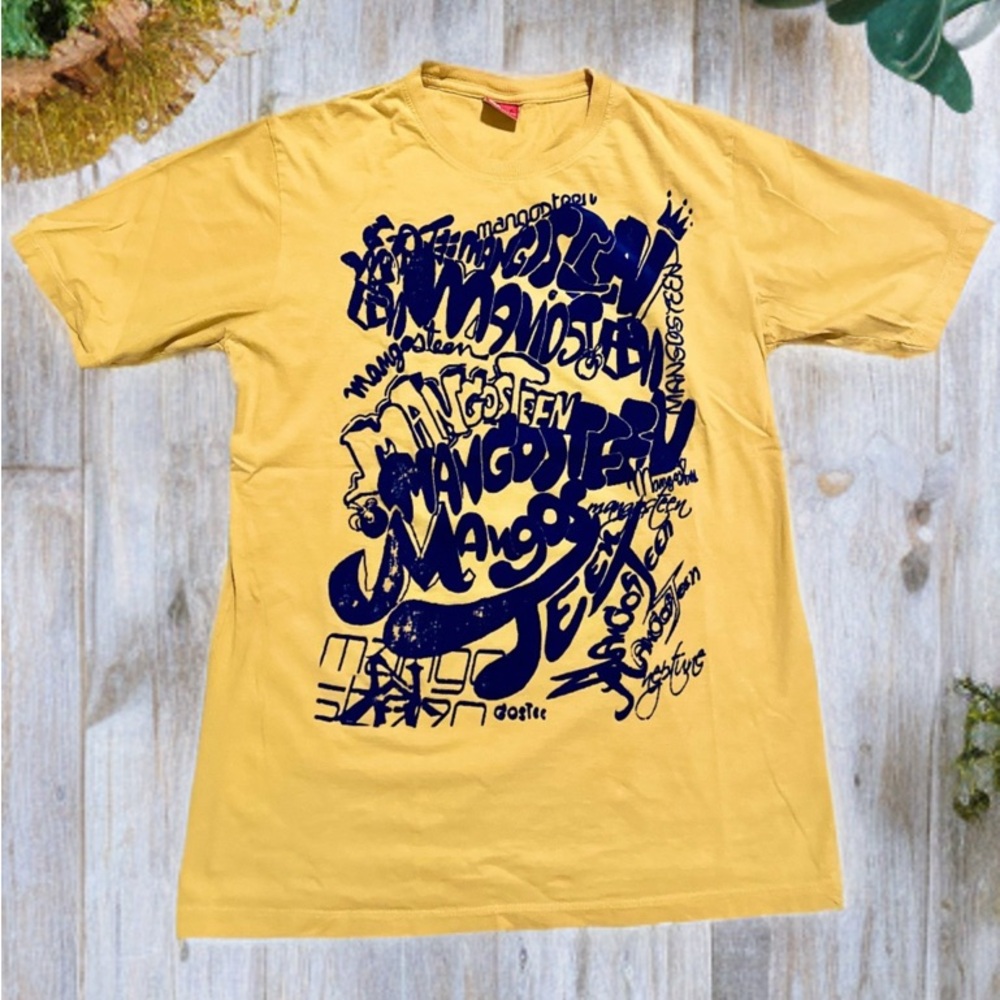 Mangosteen Yellow Graphic Men's Shirt.